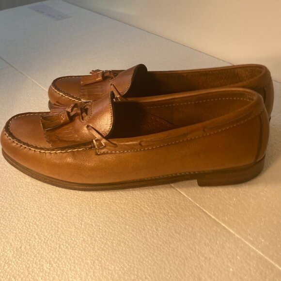 Dexter SZ 13 Vintage Brown  Leather Loafers Tassel Classic Wardrobe Essential - Picture 5 of 9